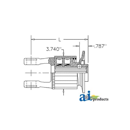 A & I Products Radial Pin Clutch 4" x4" x6" A-W359486
